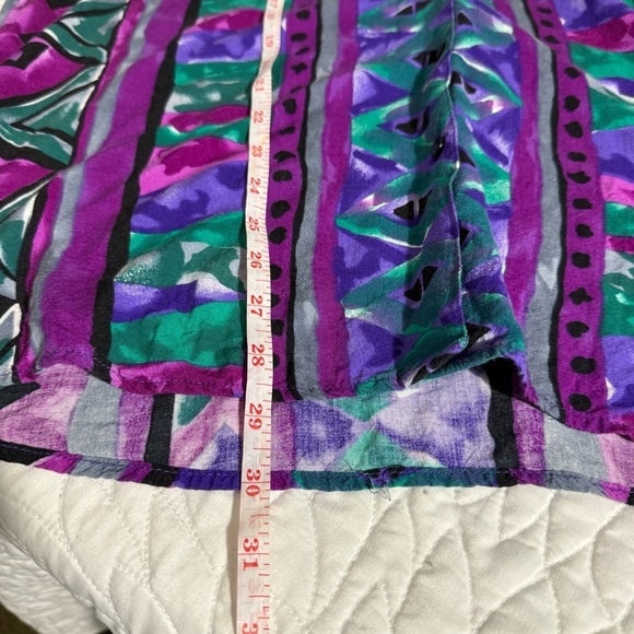 Vintage Colorful Geometric Button-Up Shirt - Picture 5 of 8